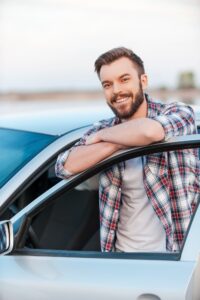 Happy car owner.